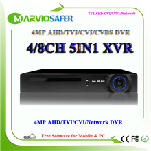 8CH 4/8 Channells 4MP 1080P AHD-HP TVI CVI AHD DVR AVR XVR HVR Video Recorder Built in Audio-in and Audio out Interface HDMI 2024 - buy cheap