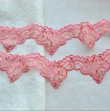 3 Meters/lot Peach Pink Lace Ribbon Tape Craft Decoration Sewing Craft Fabric 3cm Width Lace Fabric 2024 - buy cheap