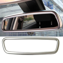 ABS Chrome Car Styling Inner Rearview mirror Frame Decoration Cover Sticker For Jaguar F-pace X761 2016 2017 Accessories 2024 - buy cheap