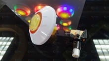 Boa qualidade colorido luz anel led iluminado borda led mudança de cor automática botão com microswitch para arcade jogo armário 2024 - compre barato