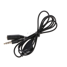 3.5mm Male To Female 3-Pole Plug Jack Stereo Audio Aux Cable With Volume Control 2024 - buy cheap