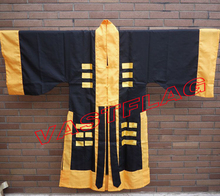 black Taoist robetaoism clothing priest tai chi uniforms martial arts gownsuit clothes costumes dobok 2024 - buy cheap