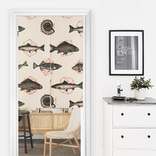 Geometric Deer Fish Door Curtain Linen Tapestry Study Bedroom Home Decor Kitchen Curtains Customizable/85x120cm/85x90cm 2024 - buy cheap