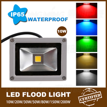 10W LED Floodlight  IP65 900LM AC85-265V cool white RGB LED flood light for outdoor lighting led spotlight 2024 - buy cheap