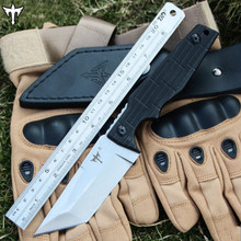 outdoor camping survival knife, high hardness tactical hunting EDC self defense sharp straight diving knife 2024 - buy cheap