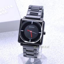 HK  BrandQuartz Waterproof Women's Watches Square Dial Black Full Stainless Steel Band Fashion Luxury Gift Lady Wristwatches 2024 - buy cheap