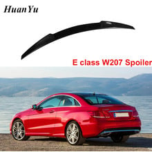 New W207 CS Style Trunk Spoiler for Mercedes-benz E Class Carbon Fiber Boot Lip Rear Duck Wings 2-door Coupe Cabriolet 2010-2016 2024 - buy cheap