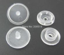 Nbnooga tampa de plástico botões de fecho 12mm, 100 conjuntos t5 botões claros para bolsas, acessórios de vestuário 2024 - compre barato