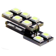 T10 192 194 168 2825 501 Canbus Error Free 5050 8 SMD Led Side Light Nonpolarity W5W Auto Width Lamp White 12V 2024 - buy cheap