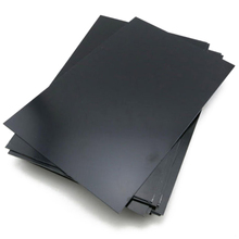 Placa de plástico estireno preto durável, 0.5mm de espessura, 1 peça 2024 - compre barato