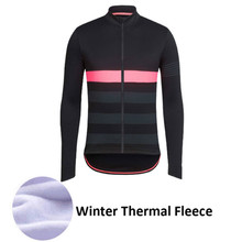 New Pro Mens Team   Cycling Clothing Winter Cycling Jersey Long Sleeve Thermal Fleece Mountain Bike Jersey Bicycle Clothing 2024 - buy cheap