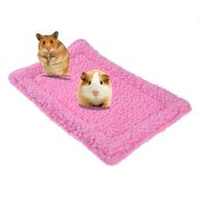 Мягкий флисовый коврик для хомяка, плюшевая подушка для домашних животных «хомяк», коврик для ежика, белка, теплое одеяло, морская свинка, кровать для сна 2024 - купить недорого