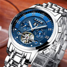 LIGE Top Brand Automatic Mechanical Watch Men Luxury Mens Watches Business Full Steel Sport Waterproof Watch Relogio Masculino 2024 - buy cheap