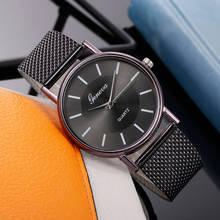 Кварцевые часы с круглыми циферблатами, женские высококачественные часы с синим стеклом, водонепроницаемые наручные часы под платье, #2 2024 - купить недорого
