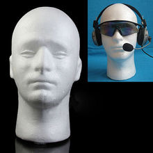 Male Styrofoam Foam Mannequin Head Manikin Head Wig Display Hat Glasses Stand Men 2024 - buy cheap