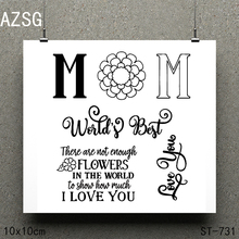 AZSG I LOVE YOU Clear stamps/Seals scrapbooking photo album Decorative Card Making/Album Silicone Decoration crafts 10*10cm 2024 - buy cheap