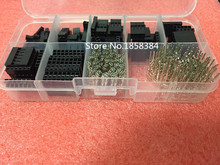 Conjunto de pinos de conexão de fio dupont, 310 peças/a, kit de caixa de conector de pino macho + pino fêmea, passo do terminal com caixa 2024 - compre barato