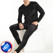 Men's Thickening and wool warm suit underwear  double side velvet  underpants long Johns Men trousers of winter  legging tight 2024 - buy cheap