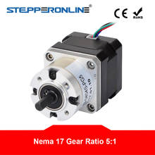 5:1 Planetary Gearbox Stepper Motor Nema 17 Gear Stepper Motor 0.4A for DIY CNC Robot 3D Printer 17HS13-0404S-PG5 2024 - buy cheap