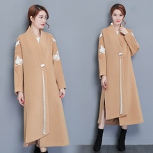 Women blend coat female ladies trending styles warm Woman coats winter 2018 long coats woman winter 2018 trenchcoat  AA4355 2024 - buy cheap