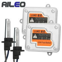 AILEO Car Headlight Bulbs H4 Xenon H7 H1 H3 H8 H9 H10 H11 H16(JP) 9005 9006  HB2 HB3 HB44300K 5800K 55W HID 2024 - buy cheap