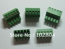 100 pcs Angle 5pin/way Pitch 3.5mm Screw Terminal Block Connector Green Color Pluggable Type with angle pin 2024 - buy cheap