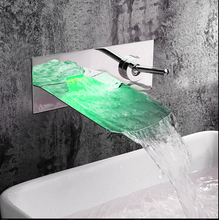 Real Bathtub Shower Faucets Torneira Para Banheiro Led Faucet Waterfall Wall Shower Mixer Bathroom Bath Tap bath tub faucet 2024 - buy cheap