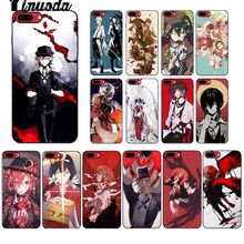 Yinuoda Bungo Stray Dogs Smart Cover Black Soft Shell Phone Case for iPhone 8 7 6 6S Plus 5 5S SE XR X XS MAX Coque Shell 2024 - buy cheap