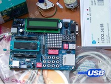 Быстрая бесплатная доставка для PIC USB MCU пакет разработки (18F4550 usb плата разработки ICD2 + много частей и материалов) 2024 - купить недорого