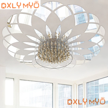 Modern Circle Pattern Decorative Sticker for Ceiling Acrylic Mirror Wall Stickers Living Room Wall Decor Room Decoration Decals 2024 - buy cheap