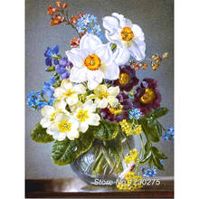 Diy Diamond Painting Cross Stitch Flowers 5D Mosaic Square Needlework Diamond Embroidery Handmade Crafts SD164 2024 - buy cheap
