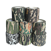 Optional Color 12Rolls Elastic Stealth Tape Tactical Camouflage Tape Self-adhesive Bandage Waterproof Wrap Tapes 2024 - buy cheap