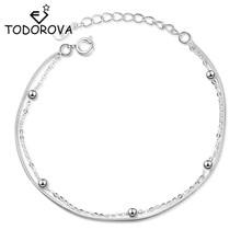 Todorova pulseira feminina com contas de camada dupla, joias femininas da moda coreana, para casamento e noivado 2024 - compre barato