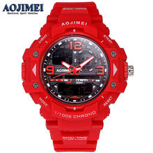 AOJIMEI Brand Fashion Digital Quartz Watch Men Shock-Resistant Waterproof Sports Military Watches Men's Casual LED Wristwatches 2024 - buy cheap