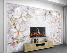 Papel de parede de flores de magnólia em relevo, papel de parede 3d para sala de estar, tv, sofá, parede, quarto, cozinha, restaurante, café 2024 - compre barato