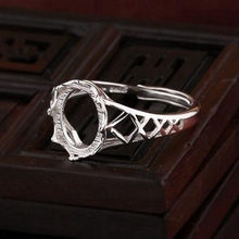 Женское кольцо для помолвки, из стерлингового серебра 925 пробы, 8x10 мм, овальный кабошон, полукрепление, для ювелирных изделий, золотой цвет 2024 - купить недорого