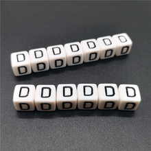 20pcs/lot 10mm Letter D Square Alphabet Beads Acrylic Beads For Jewelry Making DIY Bracelet Necklace Accessories #ZM10mm 2024 - buy cheap