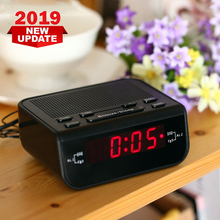 European Standard LED Memory Digital Clock FM Can Be Stored In The Radio Green Alarm Clock Manual Storage Electronic Clock 2024 - buy cheap