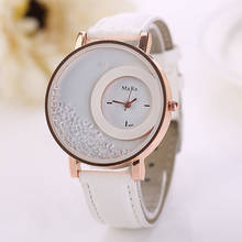 Splendid Reloj Mujer Luxury women leather Woman Quicksand Rhinestone Quartz Bracelet Wristwatch Watch 2024 - buy cheap