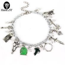 HOB Movie He Elven Leaf Arwen Charms Maxi Bracelet Elves Princess Aragorn Arwen Evenstar Collier Crystal beads bracelets 2024 - buy cheap