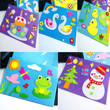 Kids DIY Cartoon Animal 3D EVA Foam Sticker Puzzle Handmade Early Learning Educational Toys For Children Craft Gift 2024 - buy cheap