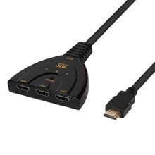PULIERDE HDMI переключатель 4K * 2K 3 порта мини-коммутатор кабель 1.4b 1080P для DVD HDTV Xbox PS3 PS4 3 в 1 выход порт концентратор HDMI сплиттер 2024 - купить недорого