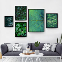 Fresh Realist Vivid Green Plant Nordic Home Decor Canvas Art Painting Wall Art Poster Living Room Bedroom Picture Nordic  Print 2024 - buy cheap