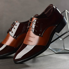 Homens de negócios vestido sapatos de couro de patente oxford sapatos masculinos sapatos formais tamanho grande 38-48 homens bonitos apontou toe sapatos para o casamento 2024 - compre barato