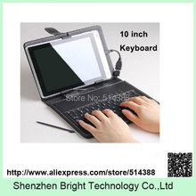 Funda de cuero PU para tableta de 10 pulgadas, funda para teclado compatible con interfaz USB, funda para teclado de 10 pulgadas de alta calidad, envío gratuito 2024 - compra barato