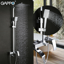 GAPPO Shower Faucet Set Waterfall Wall Bathtub Faucet Mixer Tap Bath Shower Mixer Head Chrome Bathroom Shower Set G2407 G2407-8 2024 - buy cheap