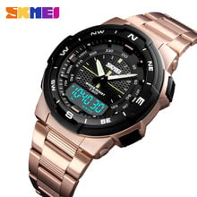 SKMEI Watch Men Fashion Quartz Sports Watches Stainless Steel Mens Watches Top Brand Luxury Men Business Waterproof Wrist Watch 2024 - buy cheap