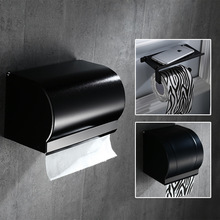 Bathroom Paper Holder Aluminum Black Bathroom Paper Roll Holder Brief Tissue Holder Box  Rack Toilet Paper Holder Tissue Boxes 2024 - buy cheap