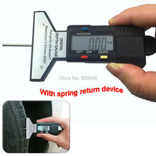 Calibrador Digital de profundidad de la banda de rodadura, dispositivo de medición de profundidad de la banda de rodadura de 0-25mm/1 ", calibrador de profundidad de 0-1" 2024 - compra barato