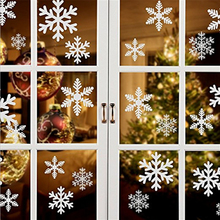 27 шт./лот, наклейки на окно с рождественской снежинкой, зимние наклейки на стену для детской комнаты, рождественские украшения для дома, новогодние наклейки 2024 - купить недорого